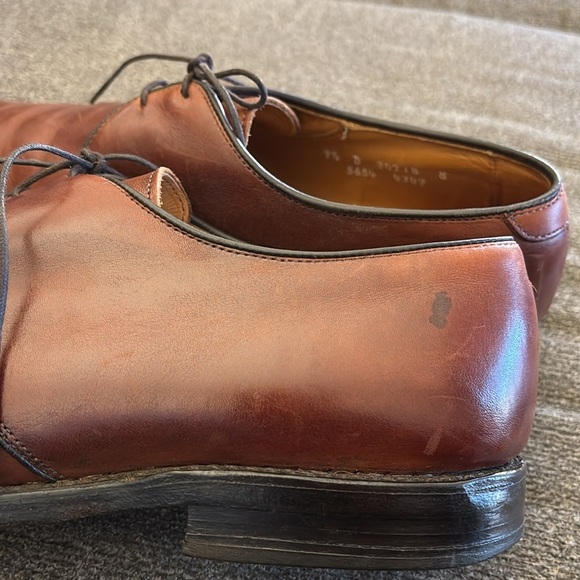 Allen Edmonds Durand Men\'s Brown  Leather‎ Oxford Lace Up Dress Shoes Size 9.5 D
